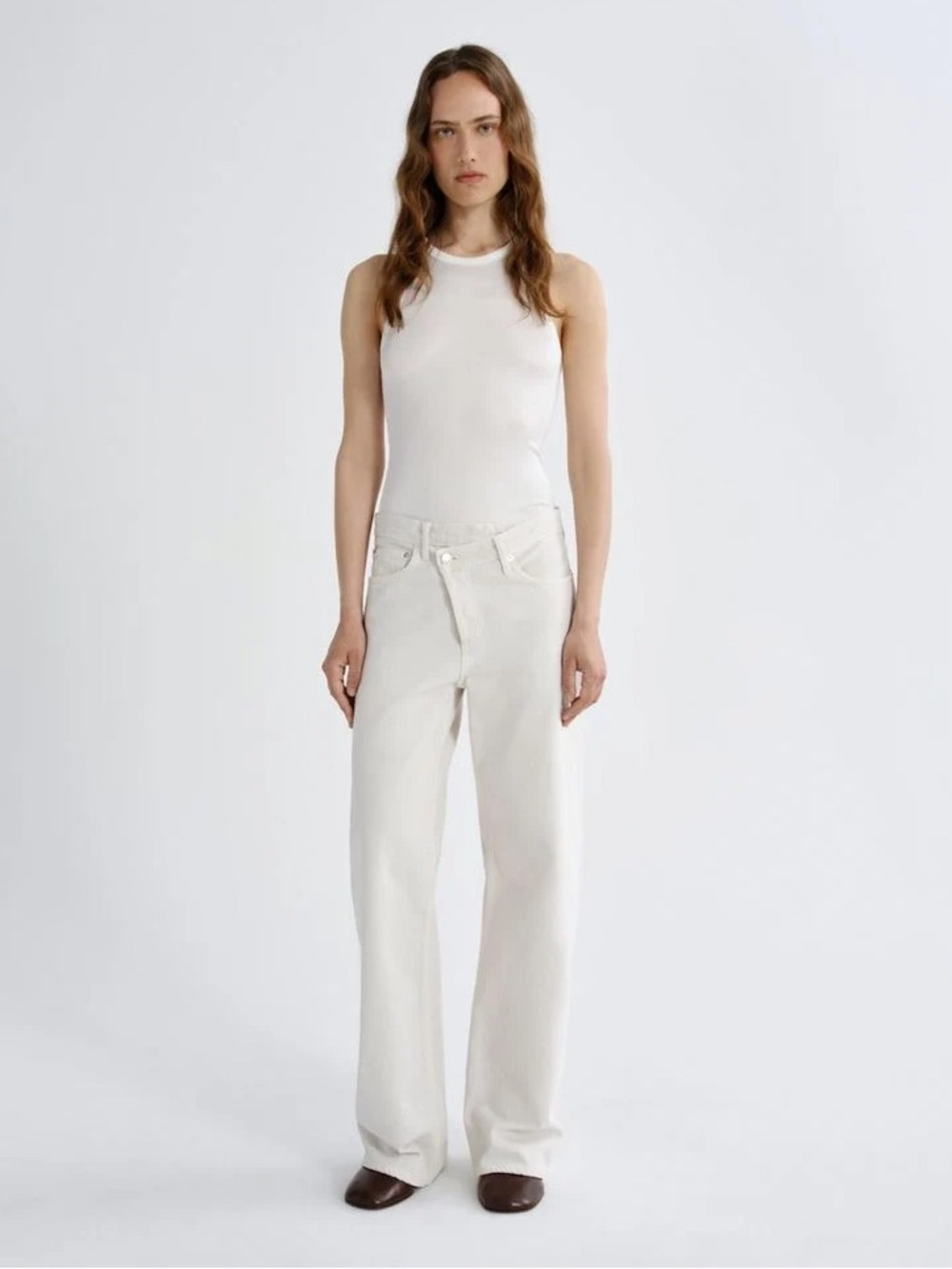 AGOLDE Criss-cross Jeans - Ivory